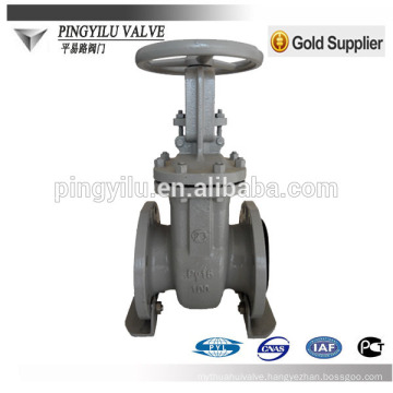 Cast steel russian standard double flange rising stem gate valve